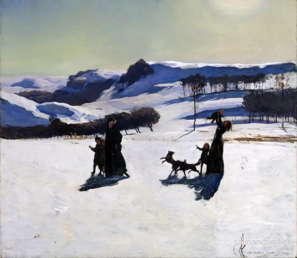 Reproduktion av målningen Champs de neige - Rockwell Kent - Bild 2