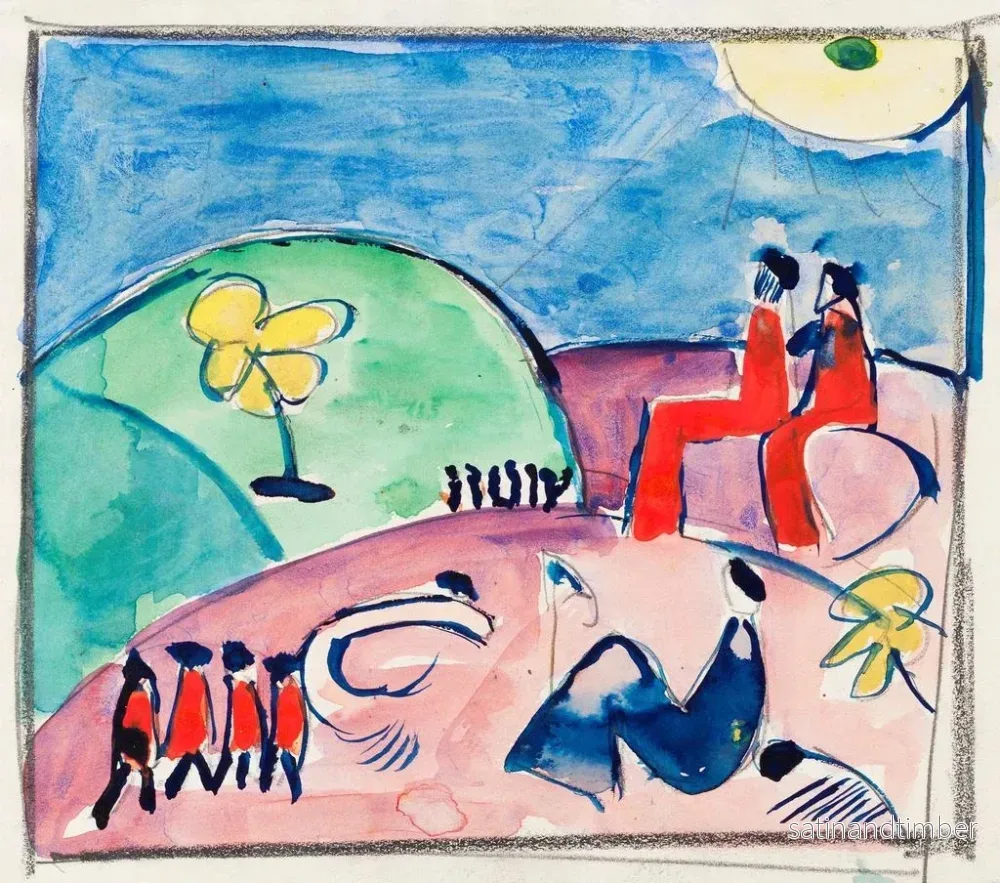 Reproduktion av målningen La fleur jaune - Hermann Stenner - Bild 2