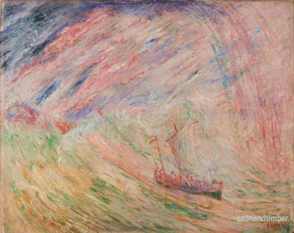 Reproduktion av målningen Le Christ apaisant la tempête - James Ensor - Bild 2