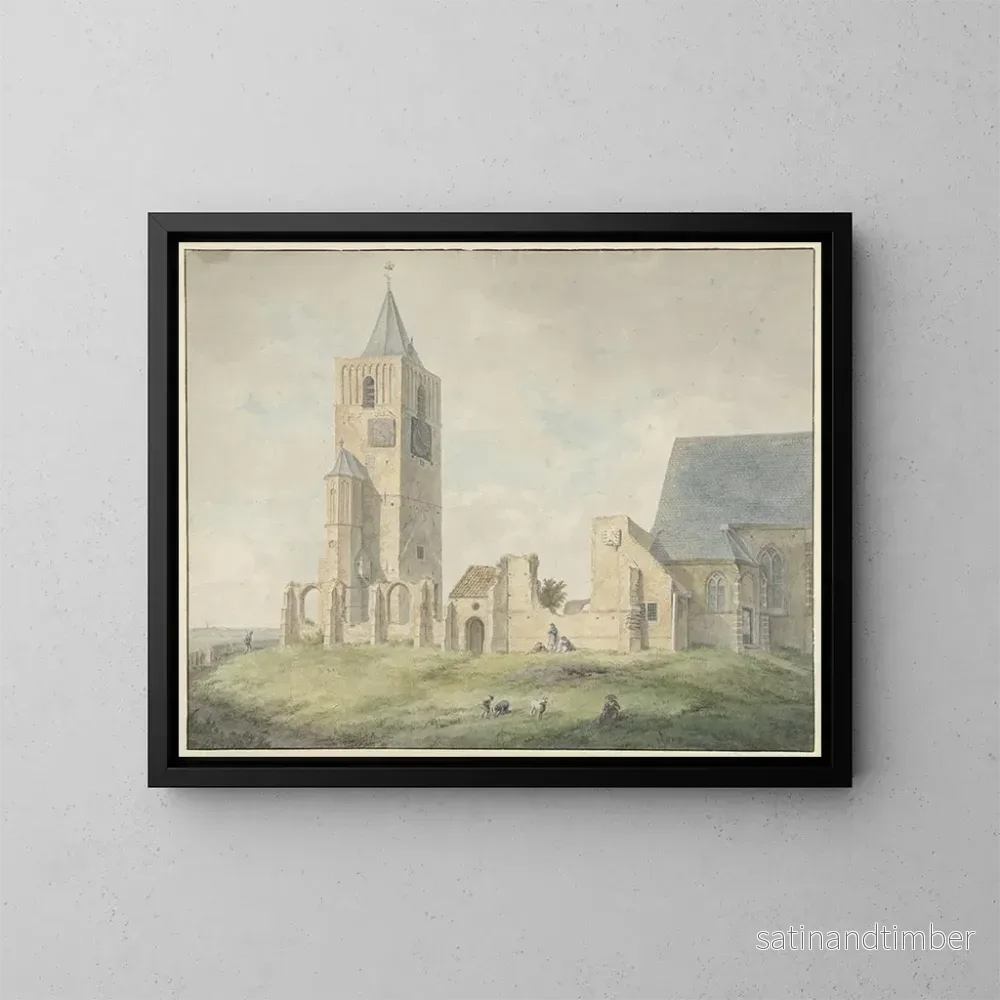 Reproduktion av målningen Rune de l’église de Warmond – Franciscus Andreas Milatz Reproduktion av målningen Rune de l’église de Warmond – Franciscus Andreas Milatz