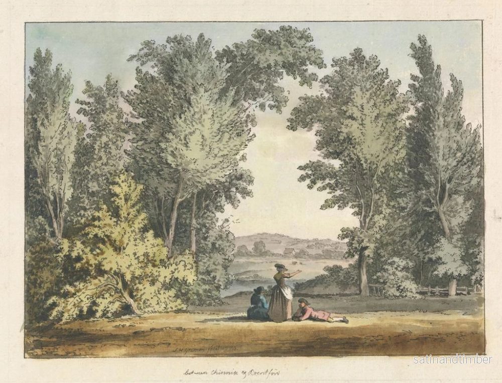 Reproduktion av målningen Entre Chiswick och Brentford - Samuel Hieronymus Grimm - Bild 2