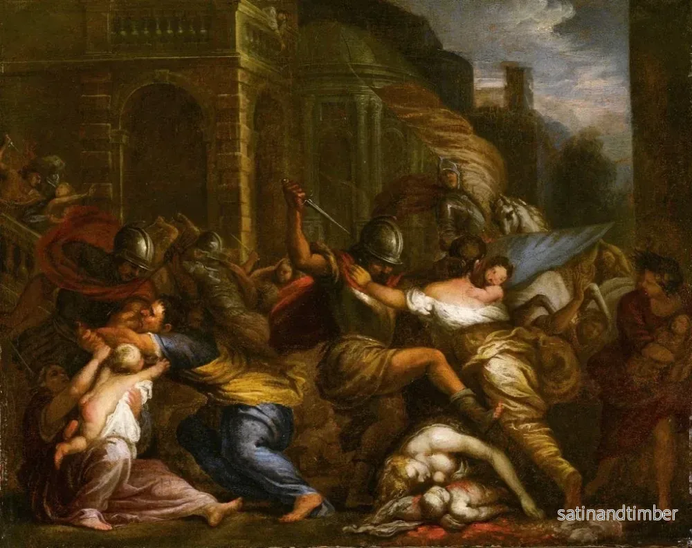 Reproduktion av målningen Le Massacre des Innocents - Giovanni Battista Merano - Bild 2