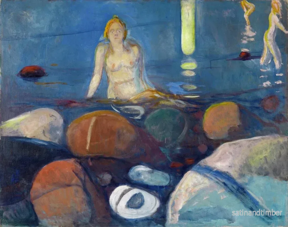 Reproduktion av målningen Sommar Natt, sirén - Edvard Munch - Bild 2