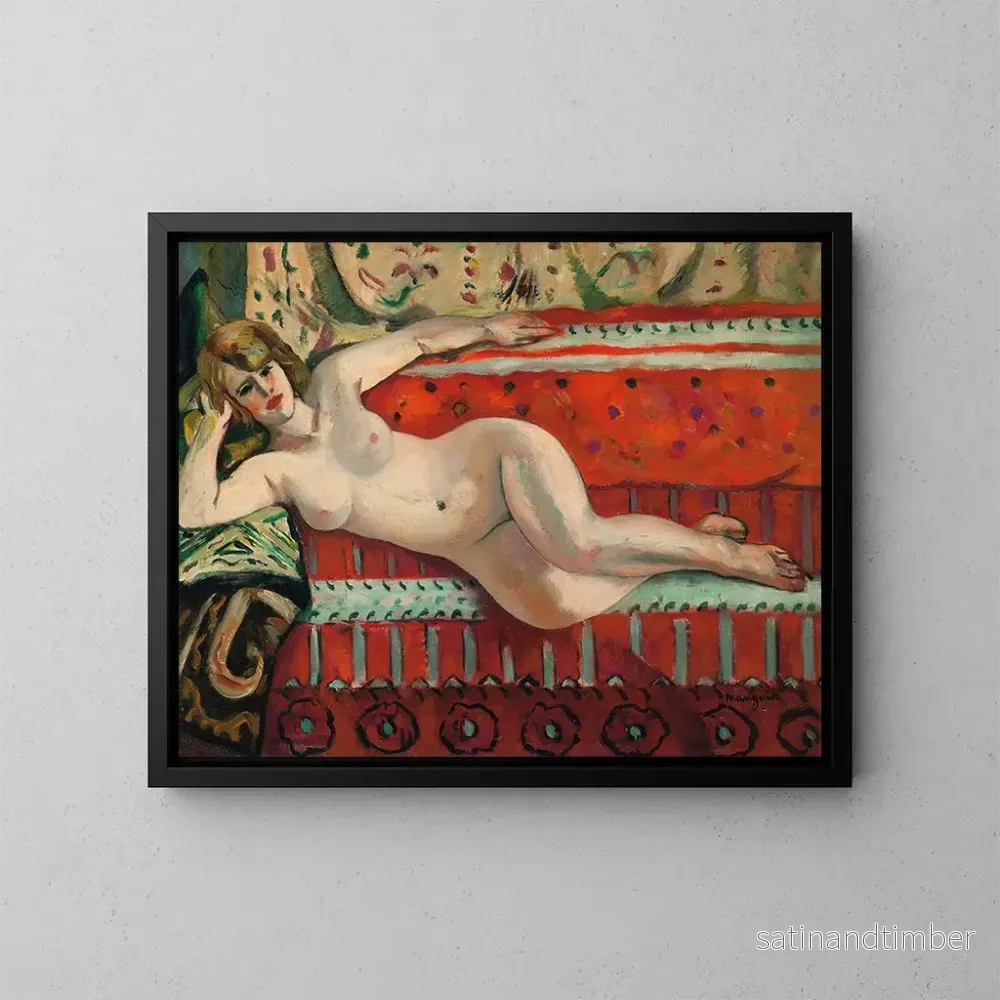 Reproduktion av målningen L'odalisque Grenouillette - Henri Manguin