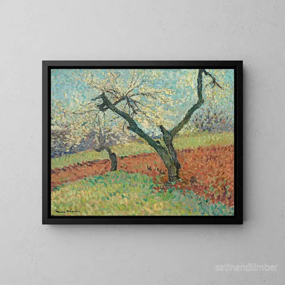 Reproduktion av målningen Le Vieux Prunier - Henri Martin