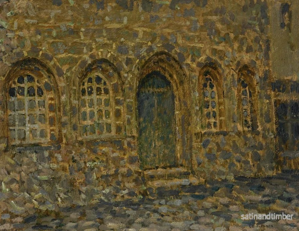 Reproduktion av målningen av det gamla huset i Tréguier - Henri Le Sidaner - Bild 2