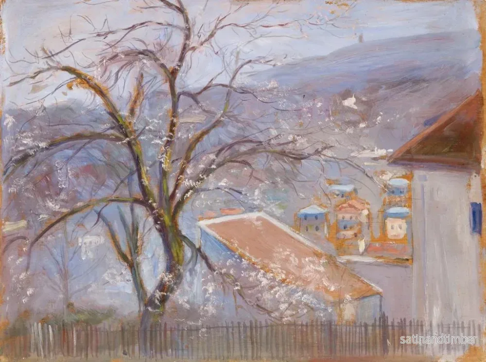 Reproduktion av målningen av flodstränderna i Paris - Hugo Simberg - Bild 2