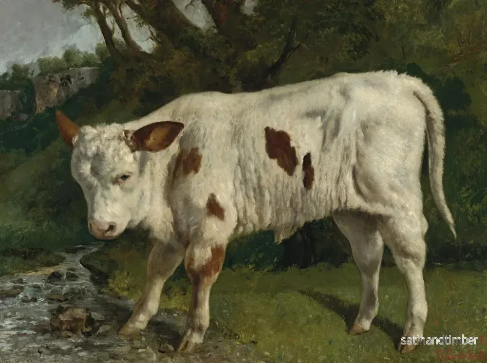 Reproduktion av målningen Le Veau blanc - Gustave Courbet - Bild 2