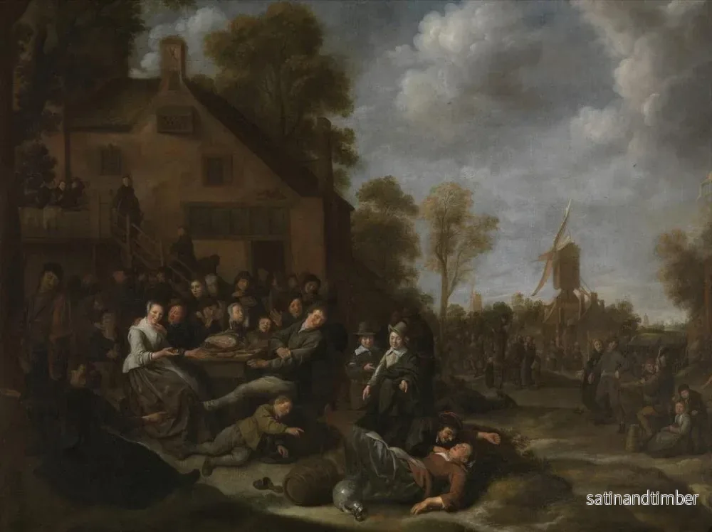 Reproduktion av målningen Fête du village - Jan Miense Molenaer - Bild 2