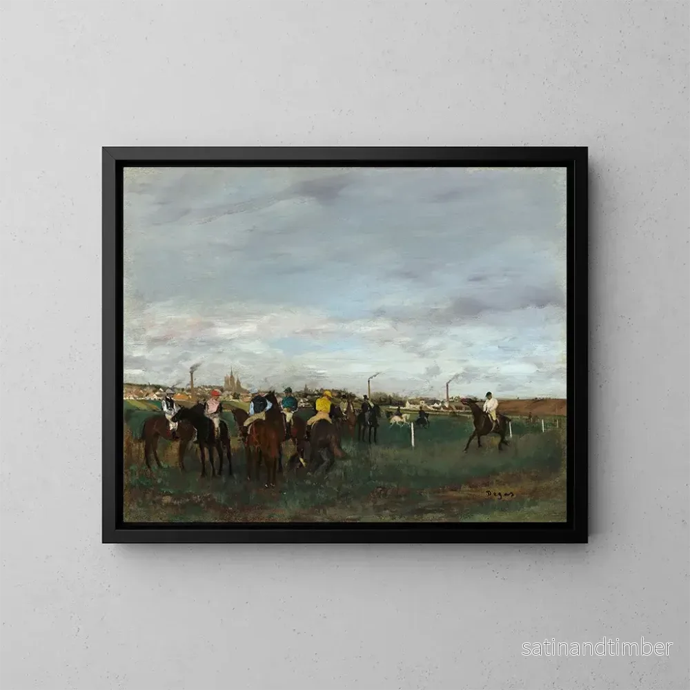 Reproduktion av målningen Les Courses - Edgar Degas