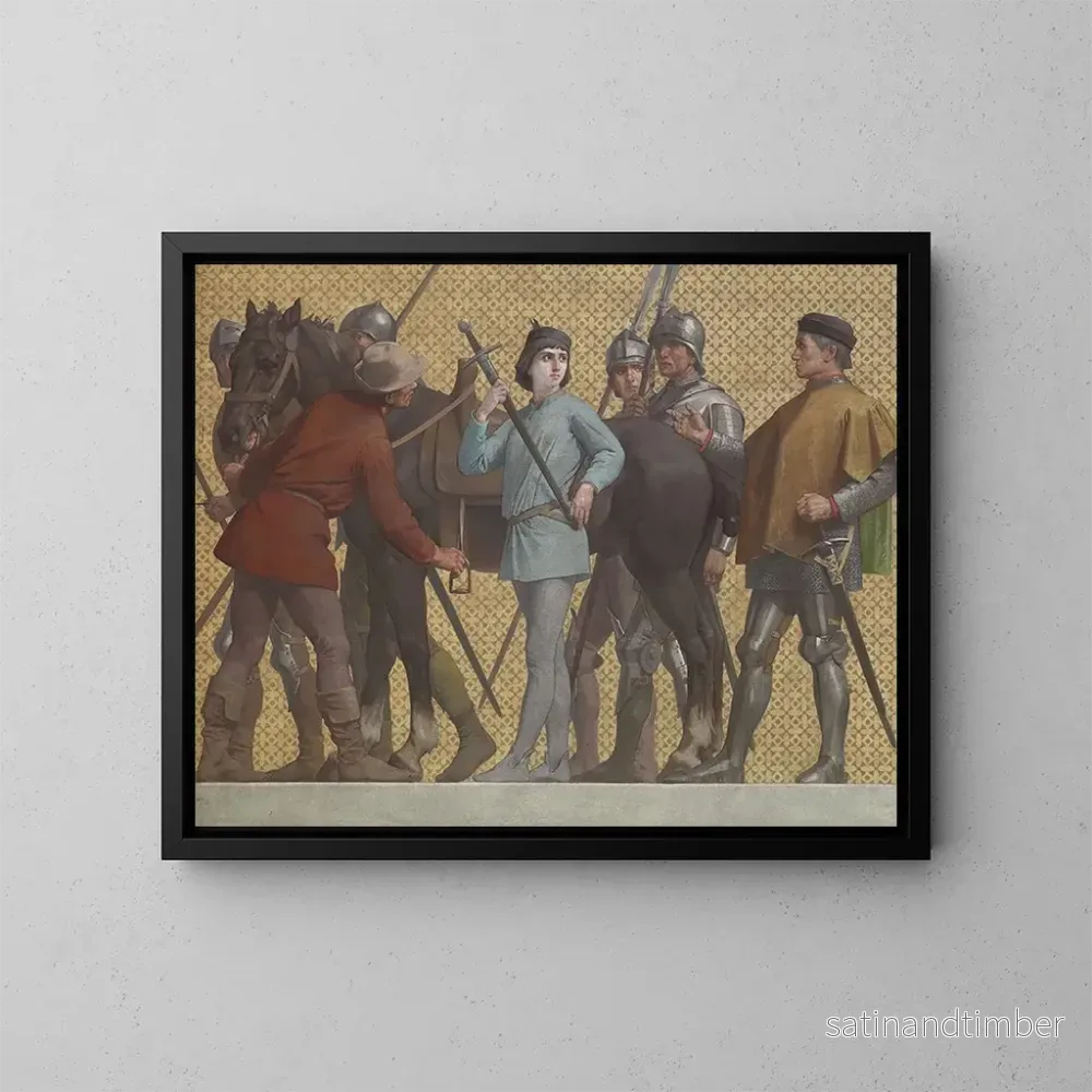 Reproduktion av målningen La vie de Jeanne d'Arc - Jules-Eugène Lenepveu