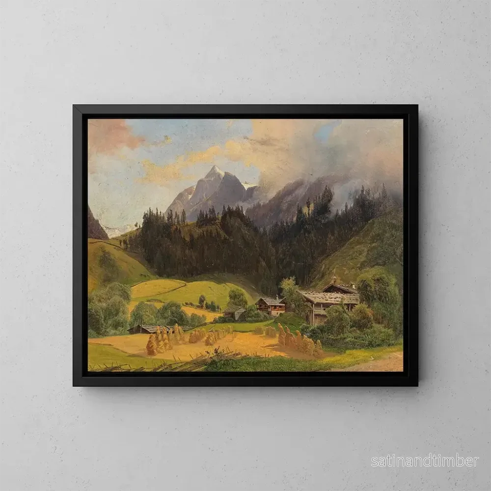 Reproduktion av målningen Partie du Pinzgau - Joseph Holzer