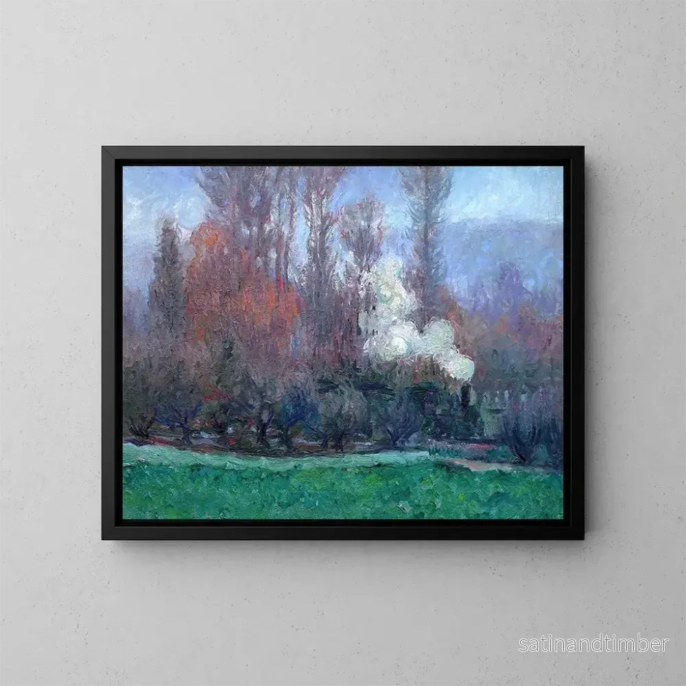 Reproduktion av målningen Le Train à Giverny - Theodore Earl Butler