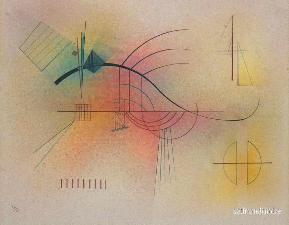 Reproduktion av målningen Ligne Ligne - Wassily Kandinsky - Bild 2