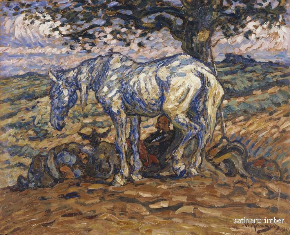 Reproduktion av målningen Le cheval de Don Quichotte, Rossinante - Nils Kreuger - Bild 2