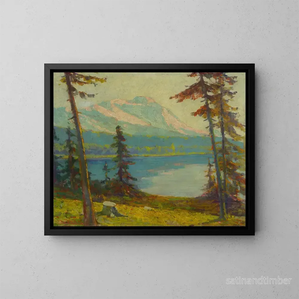 Reproduktion av målningen Lac des montagnes Tatra – Ludovit Ordok Reproduktion av målningen Lac des montagnes Tatra – Ludovit Ordok