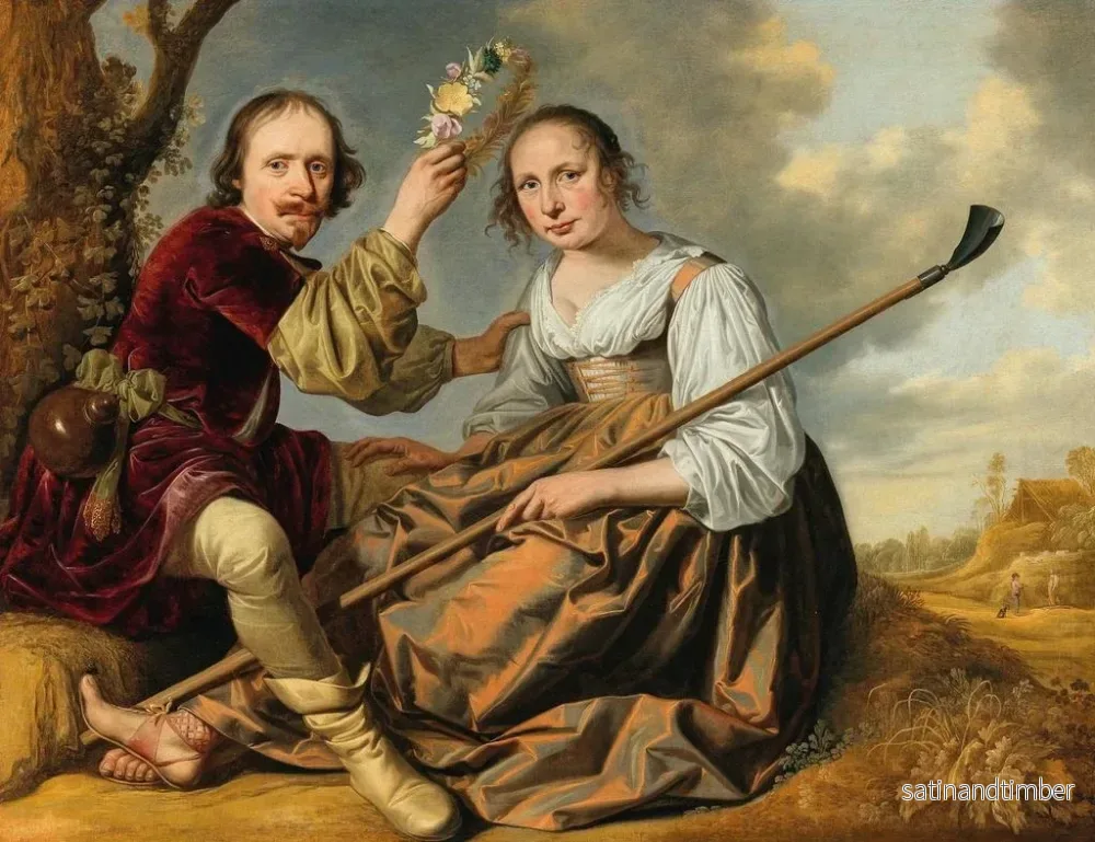Reproduktion av målningen Mirtillo och Amaryllis - Dordrecht-skolan - Bild 2