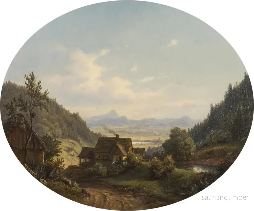 Reproduktion av målningen Vallée de Sernitz - Ernst Gustav Doerell - Bild 2