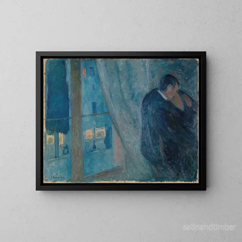 Reproduktion av målningen Le Baiser - Edvard Munch