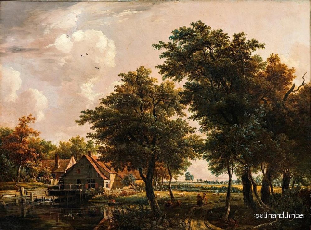 Reproduktion av målningen Landskap med ett vattenhjul - Egbert van Drielst - Bild 2