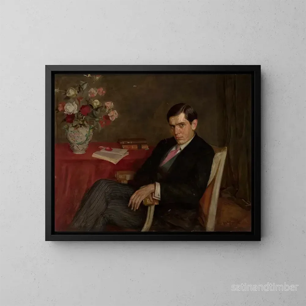 Reproduktion av målningen Porträtt av Bolesław Malinowski – Kazimierz Mordasewicz Reproduktion av målningen Porträtt av Bolesław Malinowski – Kazimierz Mordasewicz