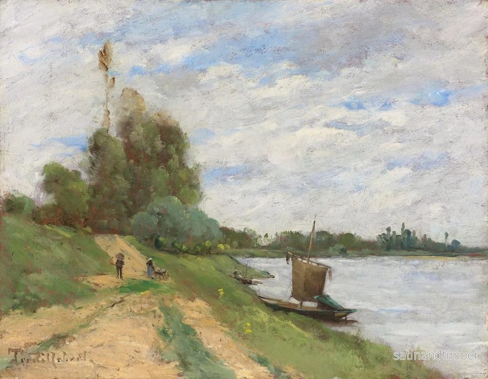 Reproduktion av målningen Le Bateau à Voiles - Paul Désiré Trouillebert - Bild 2