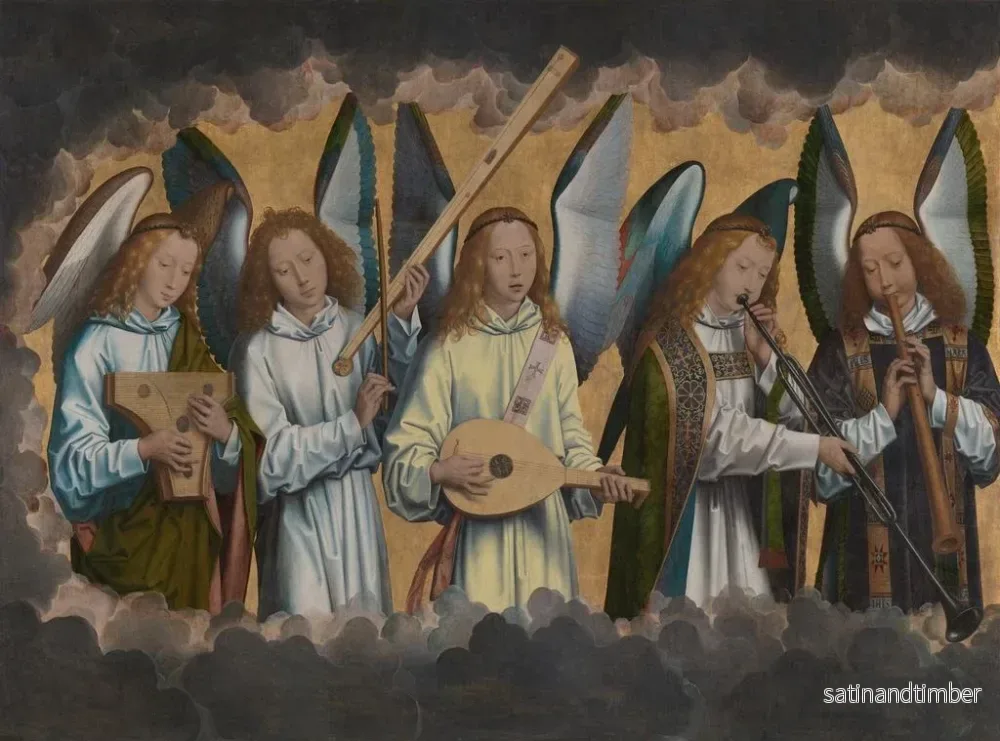 Reproduktion av målningen Änglar musiker - Hans Memling - Bild 2