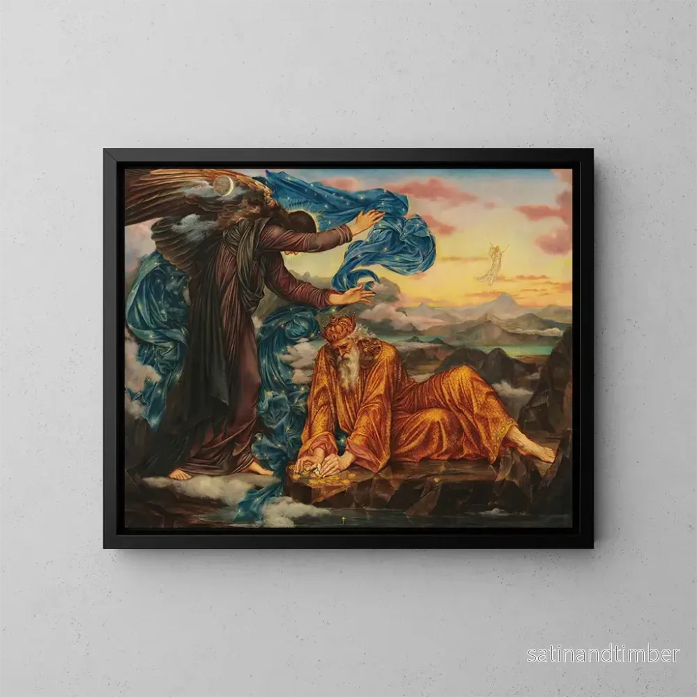 Reproduktion av målningen av Hemland - Evelyn De Morgan