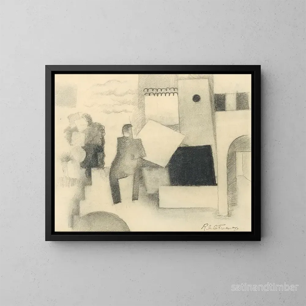 Reproduktion av målningen Oavhängigt målning - Roger de La Fresnaye