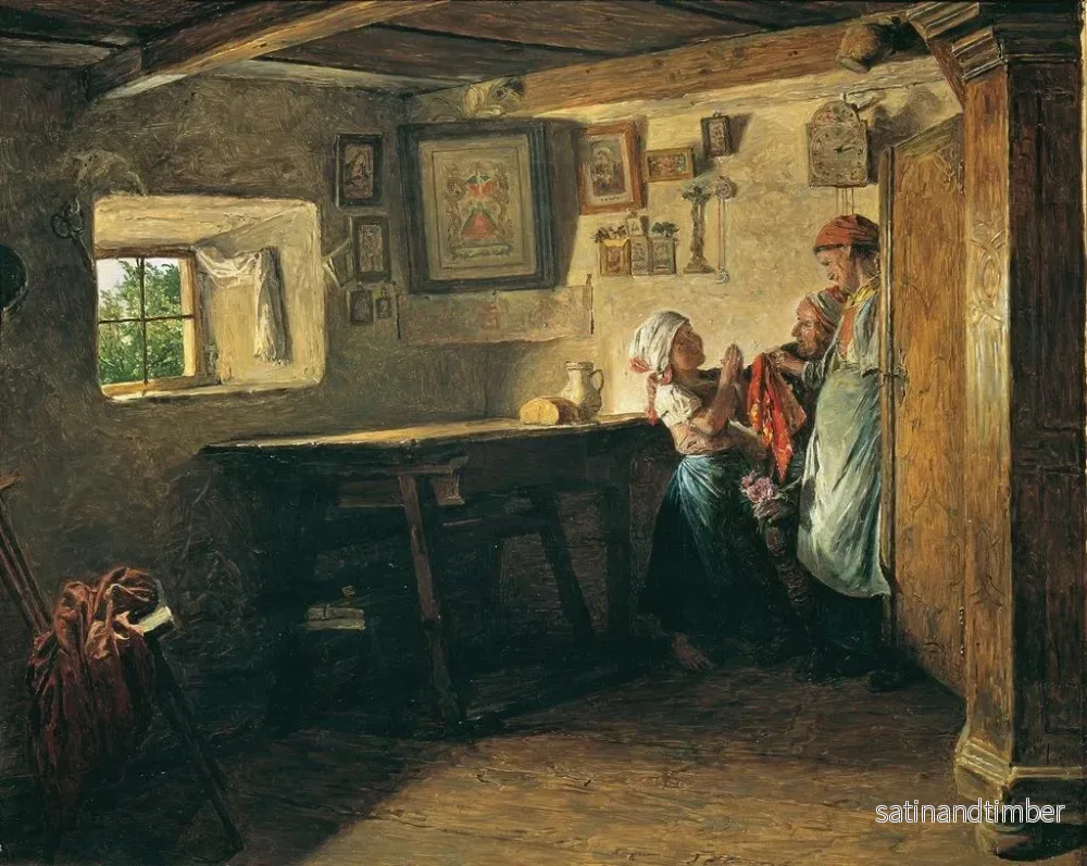 Reproduktion av målningen Le vieux coffre - Ferdinand Georg Waldmüller - Bild 2