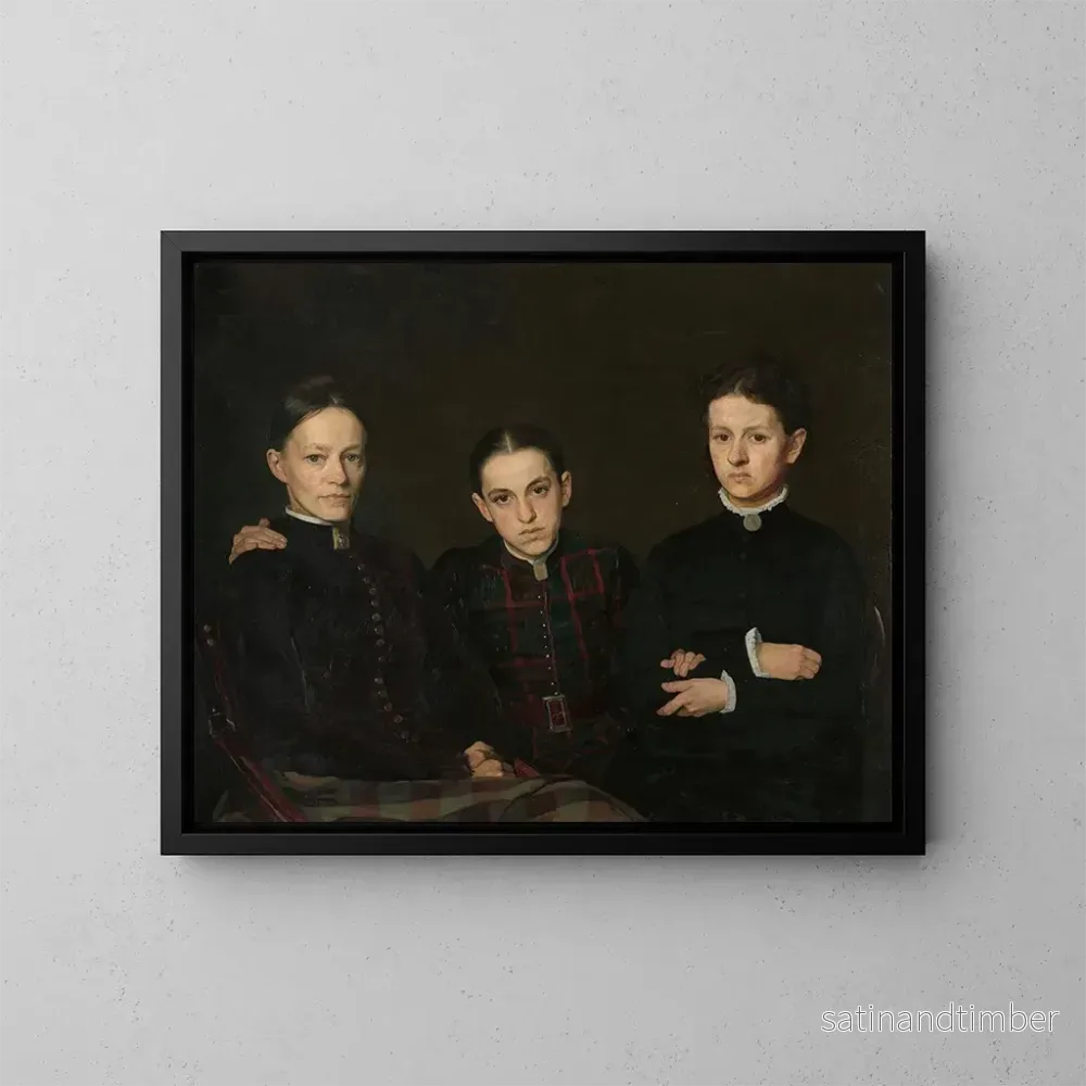 Reproduktion av målningen av porträttet av Cornelia Clara och Johanna Veth - Jan Veth