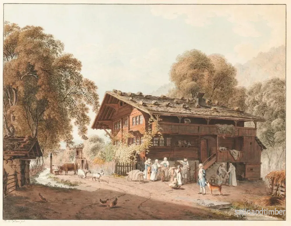 Reproduktion av målningen La famille laborieuse - Franz Niklaus König - Bild 2