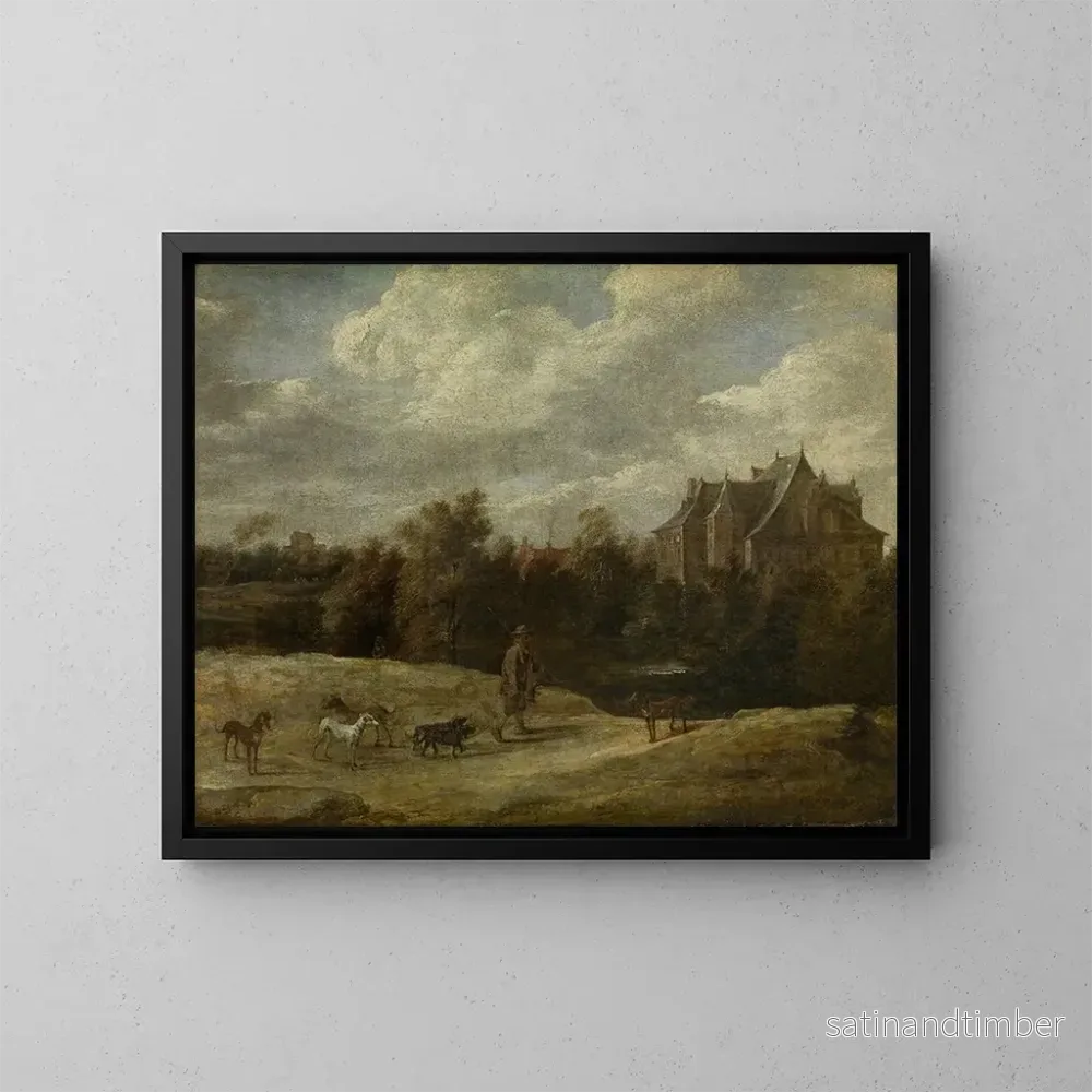 Reproduktion av målningen Retour de chasse – David Teniers le Jeune Reproduktion av målningen Retour de chasse – David Teniers le Jeune