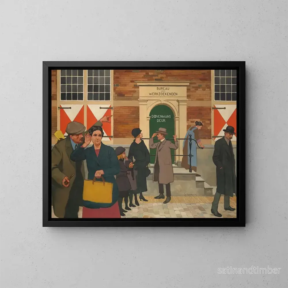 Reproduktion av målningen La porte de Doovenman - Johan Braakensiek
