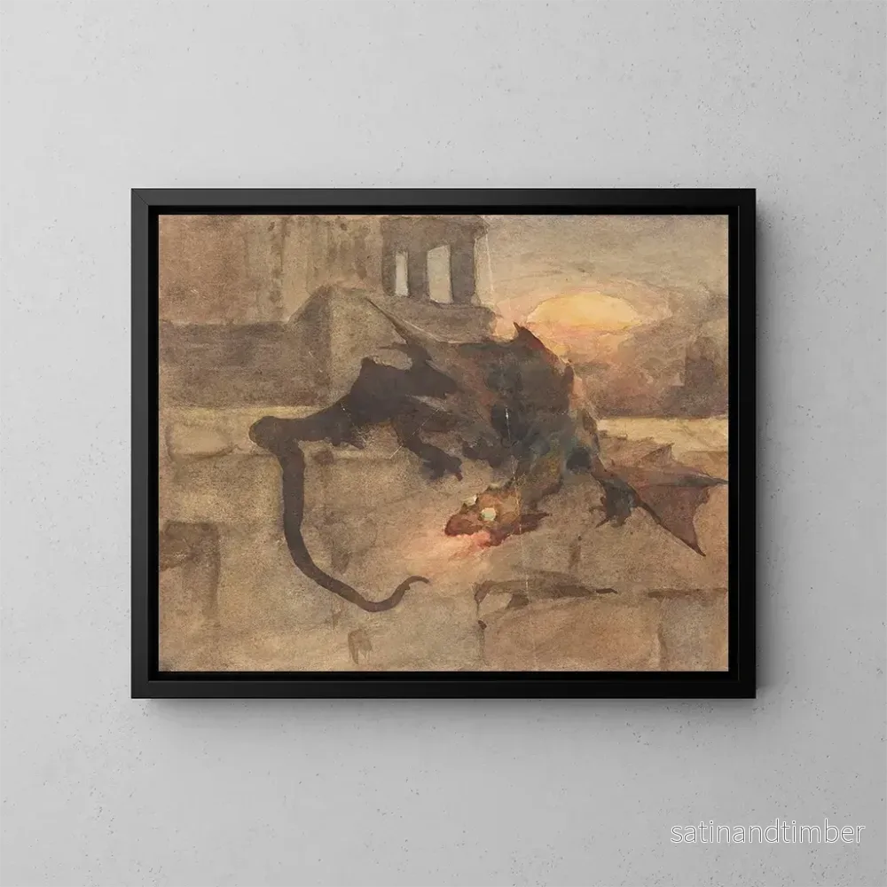 Reproduktion av målningen Dragon - Witold Pruszkowski