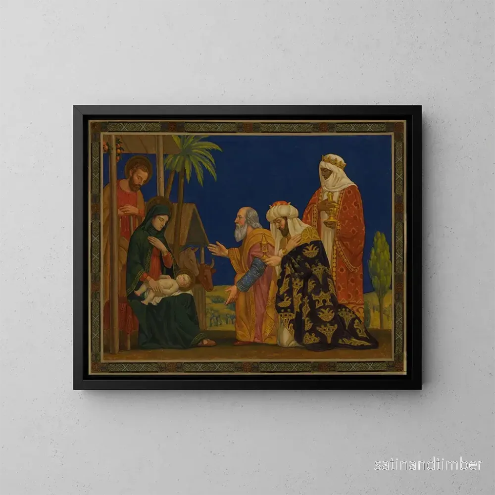 Reproduktion av målningen Les Mages - Henry Siddons Mowbray