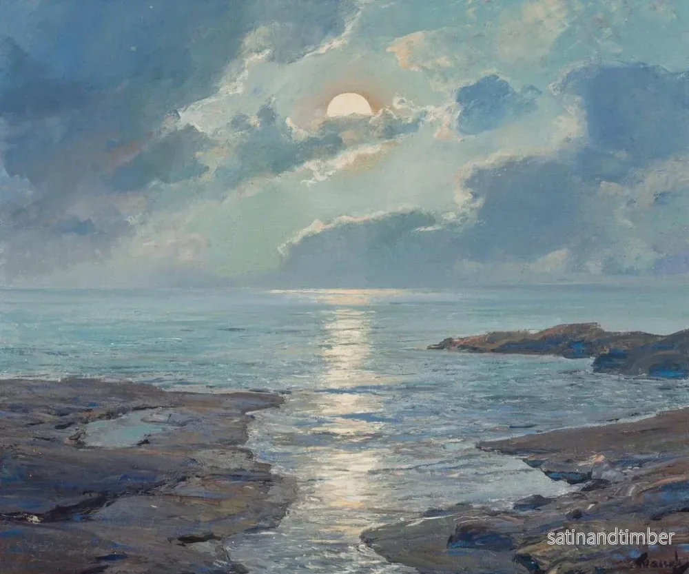 Reproduktion av målningen La Lune ressuscitée - Frederick Judd Waugh - Bild 2