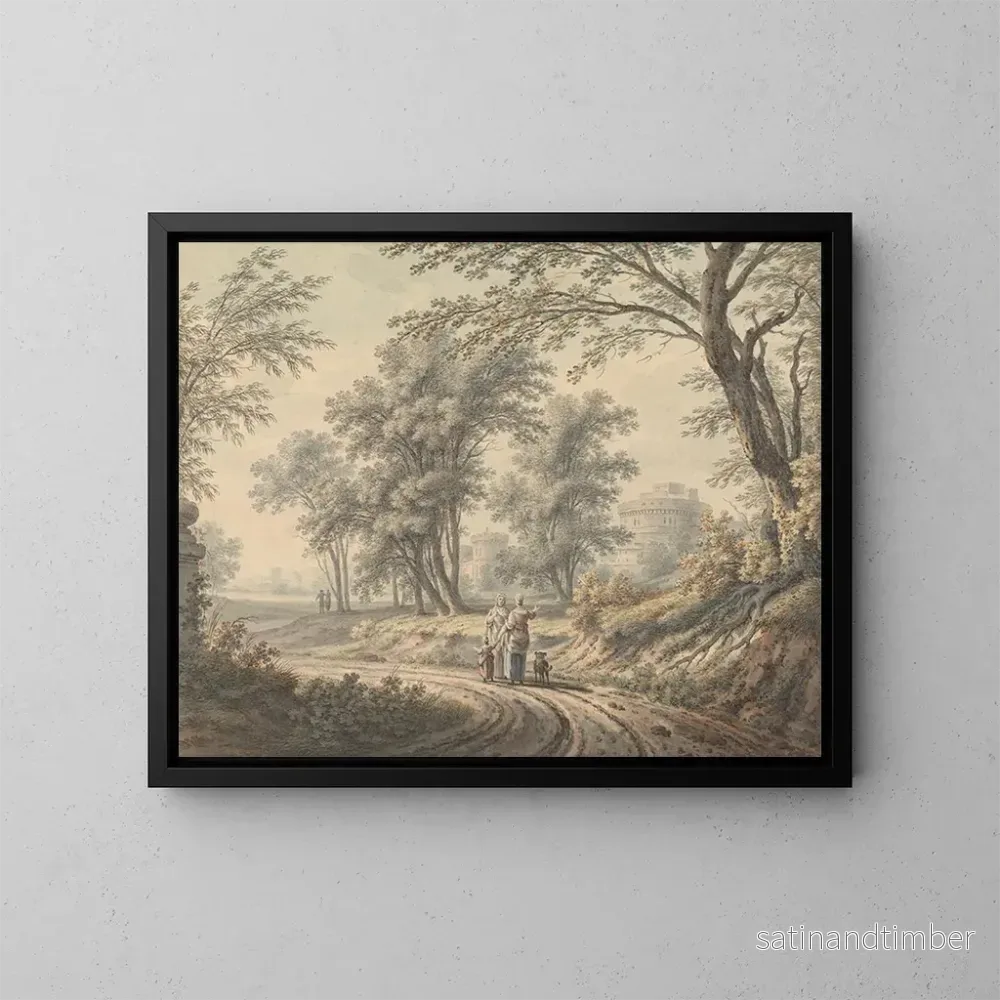 Reproduktion av målningen Komposition klassisk - Johann Heinrich Müntz