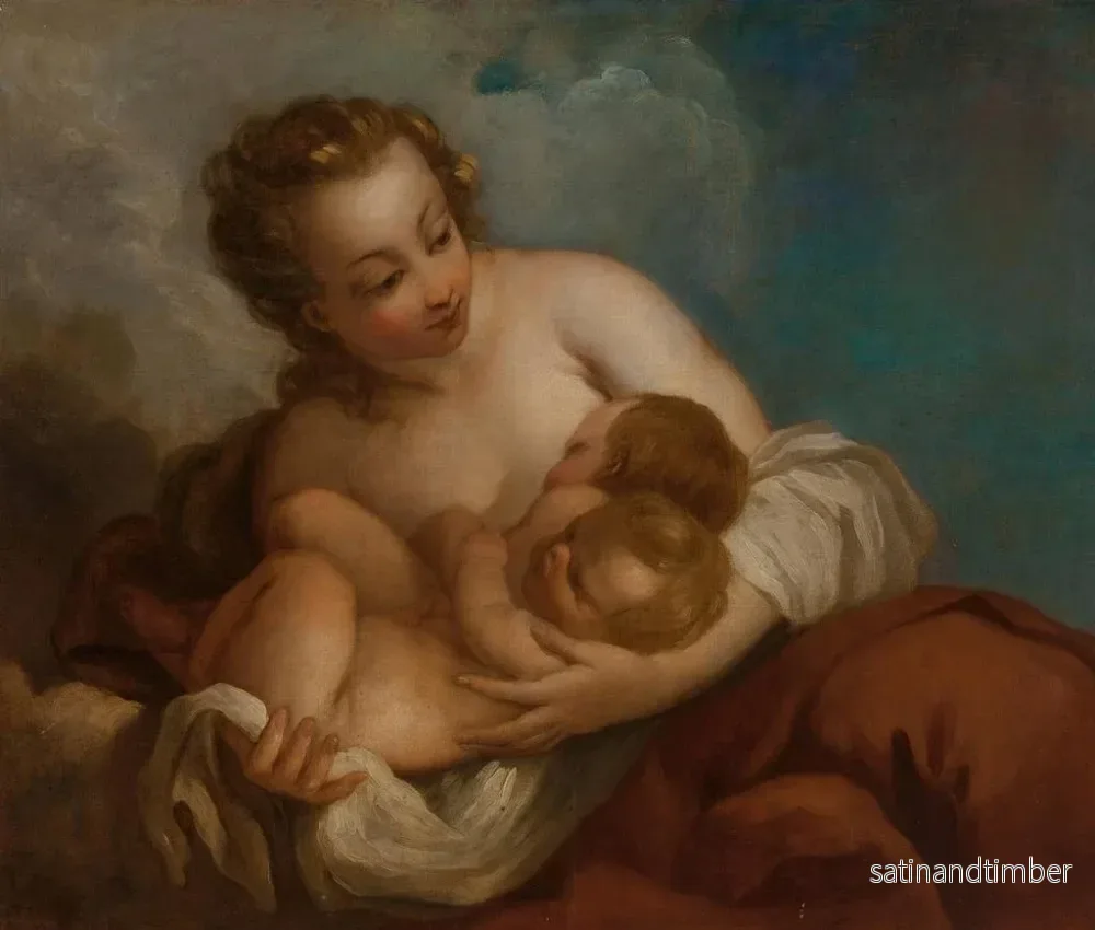Reproduktion av målningen Allégorie de la charité - Atelier de François Lemoyne - Bild 2
