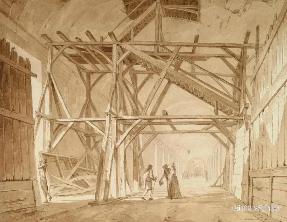 Reproduktion av målningen La Grande Galerie du Louvre - Constant Bourgeois - Bild 2
