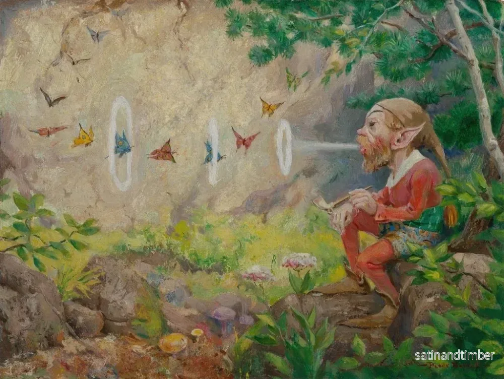 Reproduktion av målningen Le pays des fées - Peter Newell - Bild 2
