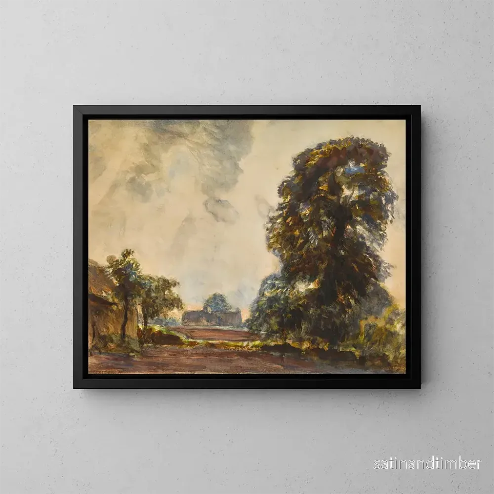 Reproduktion av målningen Landskap med träd - Sir George Clausen