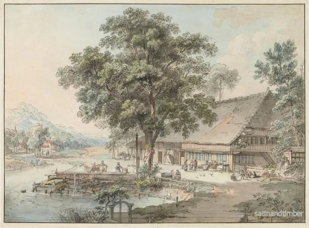 Reproduktion av målningen La Maison du paysan - Heinrich Rieter - Bild 2