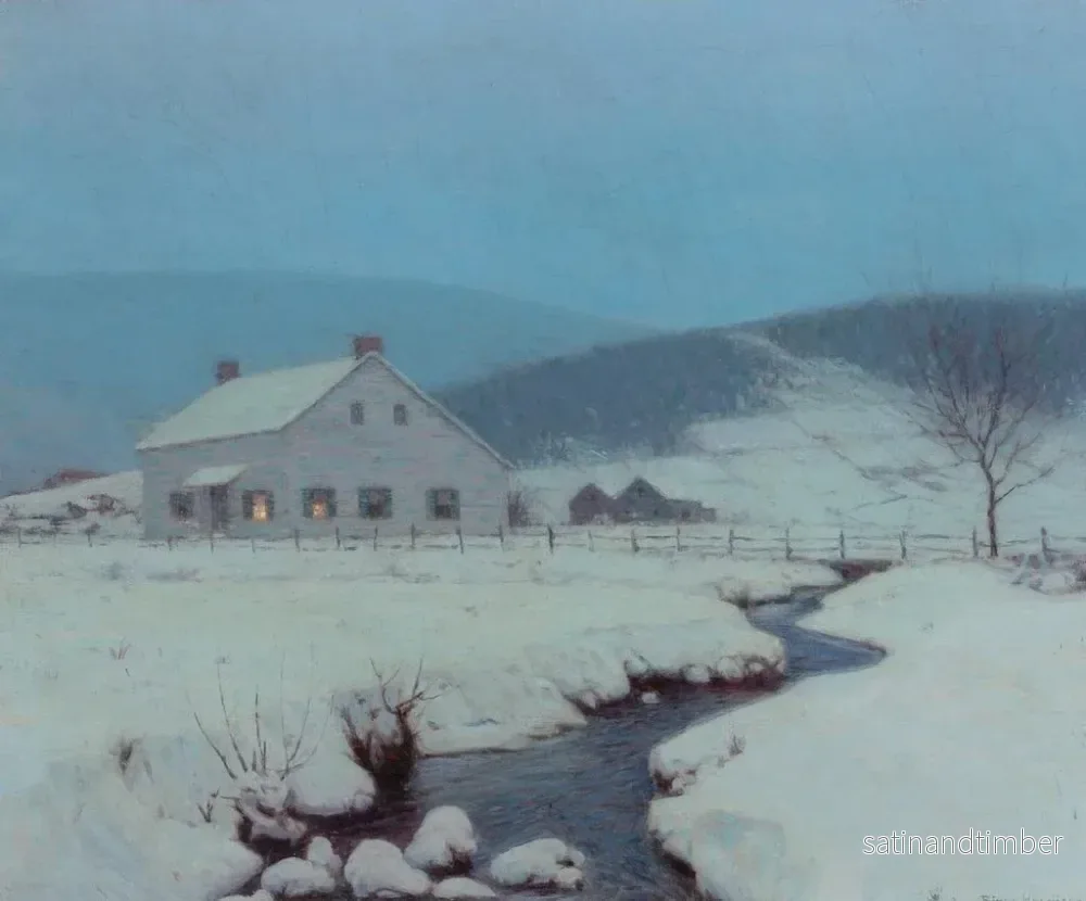 Reproduktion av målningen Skymning vid Woodstock, New York - Birge Harrison - Bild 2