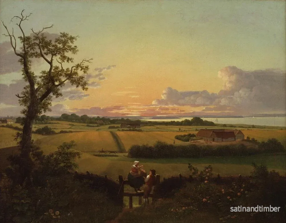 Reproduktion av målningen Landskapsbild med en passage, ön Mn - Christoffer Wilhelm Eckersberg - Bild 2
