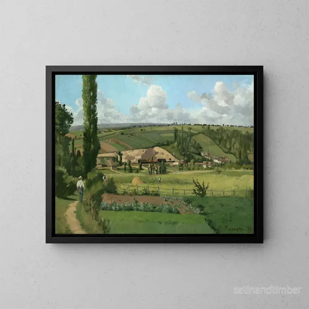 Reproduktion av målningen Landskap vid Pontoise - Camille Pissarro
