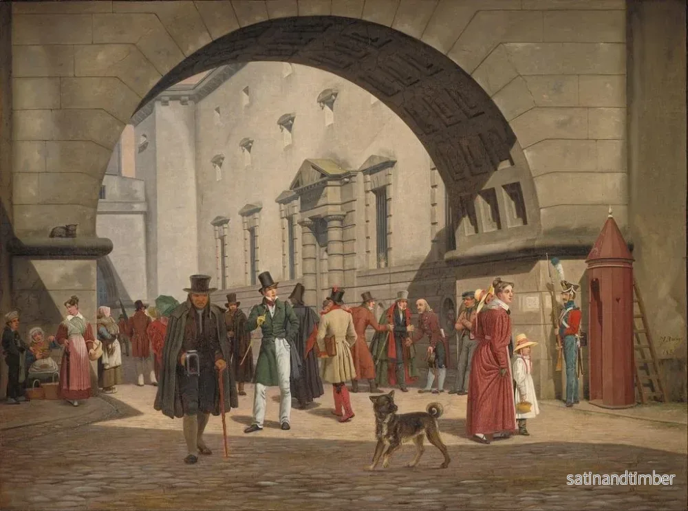 Reproduktion av målningen La prison de Copenhague - Martinus Rørbye - Bild 2