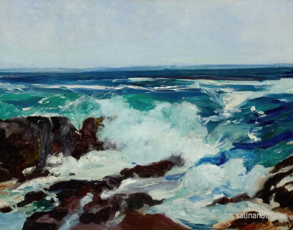 Reproduktion av målningen Surf och skum - Frederick Judd Waugh - Bild 2