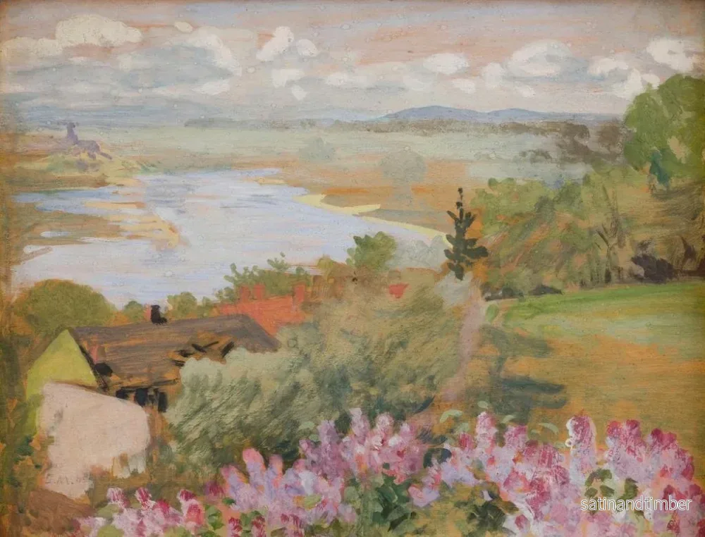 Reproduktion av målningen Vallée de la Vistule depuis Zwierzyniec - Jacek Malczewski - Bild 2