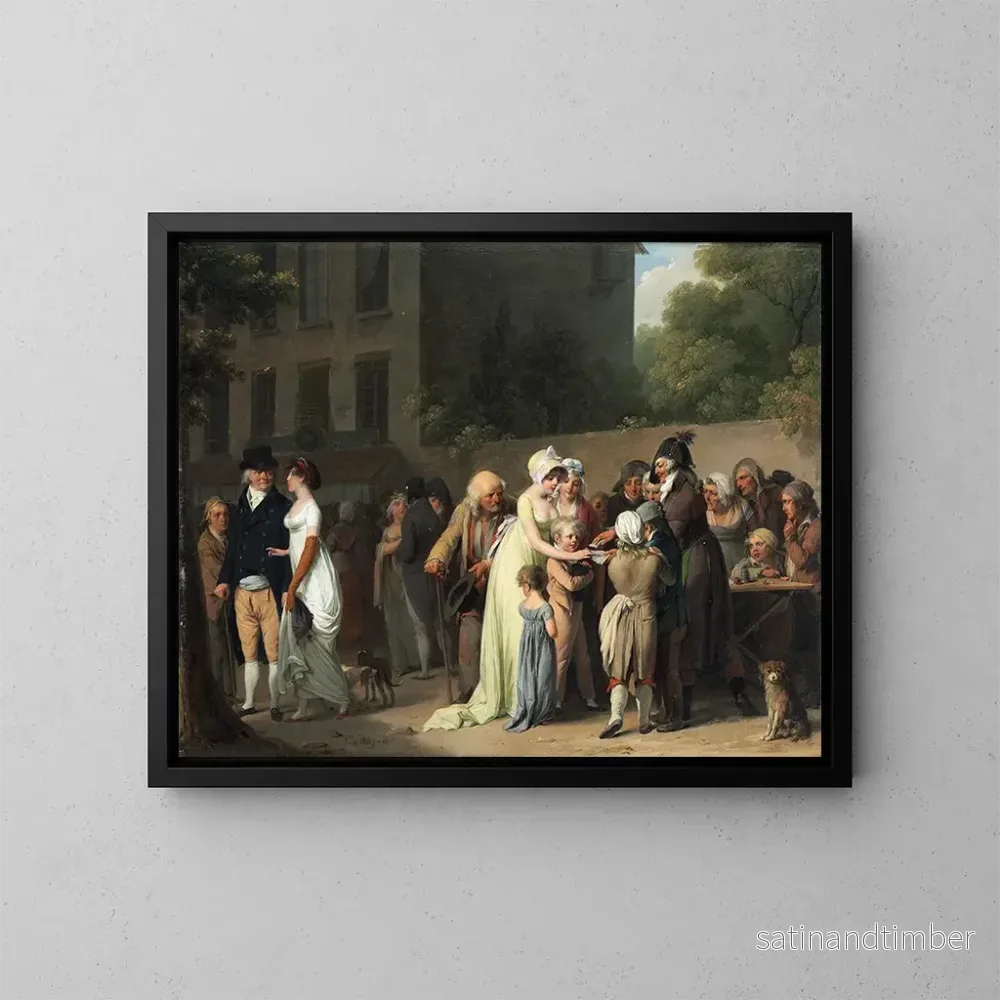 Reproduktion av målningen Le joueur de cartes sur le boulevard – Louis Léopold Boilly Reproduktion av målningen Le joueur de cartes sur le boulevard – Louis Léopold Boilly